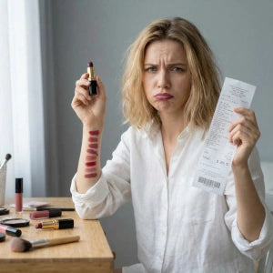 Lipstick shades and beauty products
