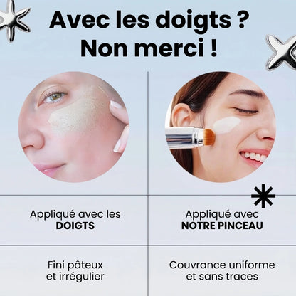 Fond de teint adaptatif 2-en-1 avec pinceau intégré