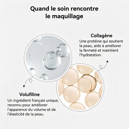 Fond de teint adaptatif 2-en-1 avec pinceau intégré